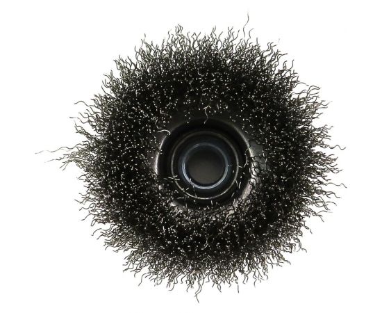 Щетка чашечная для УШМ 80 мм, M14, проволока гофрированная нерж. сталь 0.30 мм SIT 0926 – изображение 4