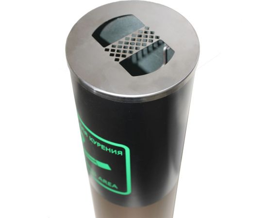 Урна пепельница металлическая ПРОФМЕТСТИЛЬ в комплекте с вкладышем черная 660 – изображение 4