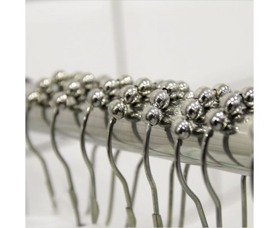 Карниз для шторы на прямоугольную ванну Радомир Г-образный 180х80 хром 1-12-2-0-0-992 – изображение 4