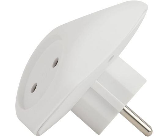 Электрический разветвитель ЭРА SPx-3-W на 3 розетки без заземления 10А белый, Б0053481 – изображение 5