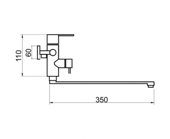 Смеситель для ванны Ростовская мануфактура сантехники SUS124BL-006EP – изображение 5