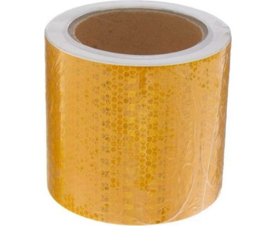 Светоотражающая самоклеящаяся лента СИМАЛЕНД желтая, 10 см х 10 м 5155994 