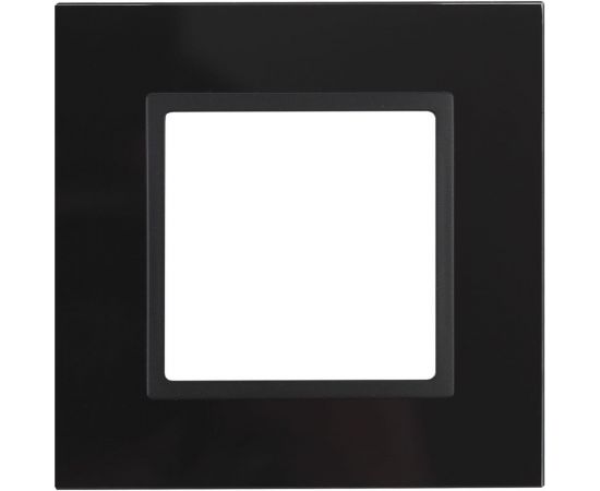 Рамка ЭРА 14-5101-05 на 1 пост, стекло, Elegance, чёрный+антрацит Б0034474 