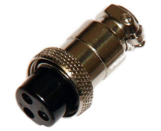 Разъем MIC16 3P гнездо Pro Legend металл на кабель, PL2201 