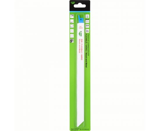 Полотна универсальные 280/300 мм, 1.8-2.6 мм, BIM, FLEXIBLE, VARIO, Wood and Metal, 2 шт D.BOR D-221-300X3-02 