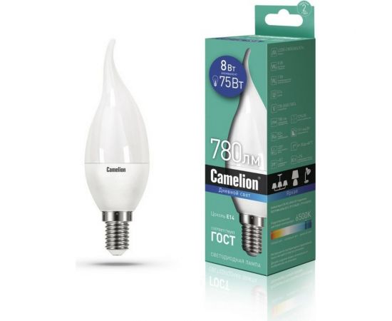 Светодиодная лампа Camelion LED8-CW35/865/E14 8Вт 220В 14403 