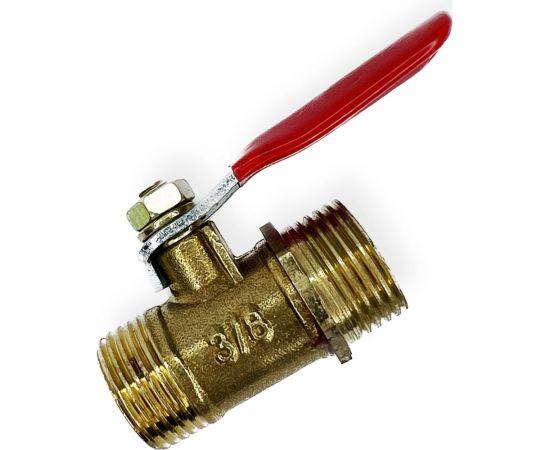 Краник шаровой латунный резьба наружная 3/8" ARMA BV M3/8-M3/8 