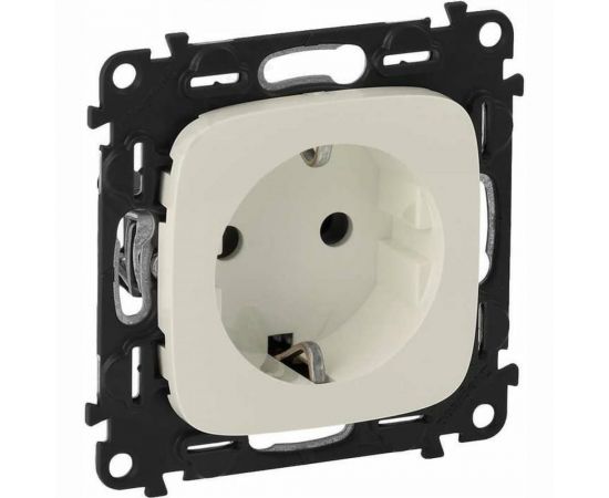Механизм розетки Legrand Valena Allure 16А 250В 2К+З с лицевой панелью Leg1181886 753821 