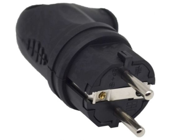 Вилка с ручкой ANDELI каучук AM-K07 2P+PE 16A 220В IP44 ADL13-059 