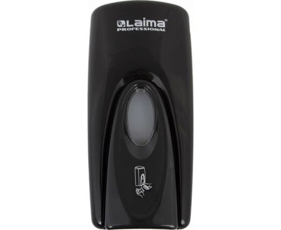 Диспенсер для жидкого мыла ЛАЙМА ORIGINAL наливной, 1 л, черный, ABS-пластик 605783 