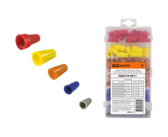 Набор СИЗ TDM (СИЗ-1 40шт, СИЗ-2 40шт, СИЗ-3 50 шт, СИЗ-4 15шт, СИЗ-5 10шт) SQ0519-0011 