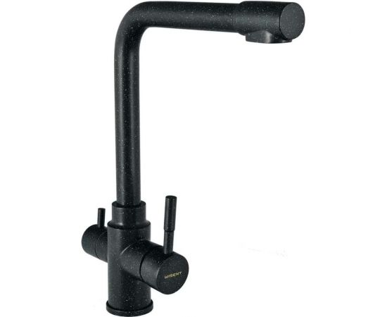 Смеситель для кухни WISENT с подводкой питьевой воды (черный) W4355-3-22 
