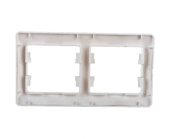 2-местная горизонтальная рамка Schneider Electric Glossa платина GSL001202 – изображение 2