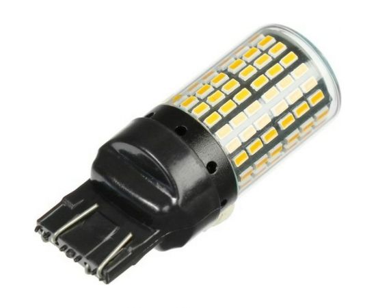 Светодиодная автолампа СИМАЛЕНД WY21W, 144 SMD, 12 В, свет оранжевый 7055977 – изображение 2