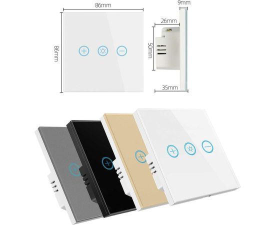 Умный диммер-выключатель Roximo сенсорный, белый SWSEN03-W – изображение 2