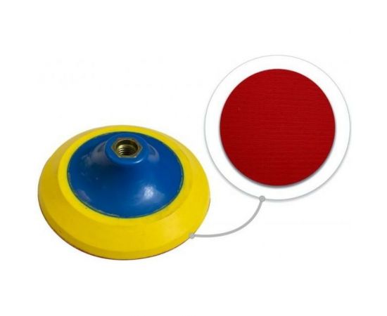 Тарелка опорная с Velcro фиксацией для УШМ (125 мм; М14) Forsage 49669 F-PSD125P – изображение 2