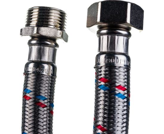 Подводка гибкая для воды Гигант (гайка-штуцер 3/4; 150 см) AQUALINE 4961 – изображение 2