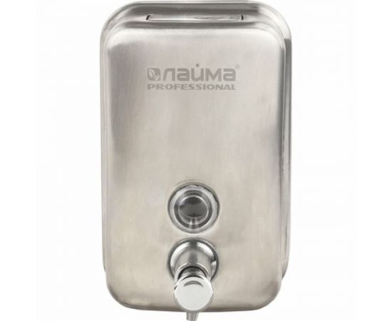 Диспенсер для жидкого мыла ЛАЙМА PROFESSIONAL 0,5л, нержавеющая сталь, матовый 605396 – изображение 2