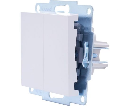 Двойной выключатель Lezard VESNA белый 742-0288-101 – изображение 2