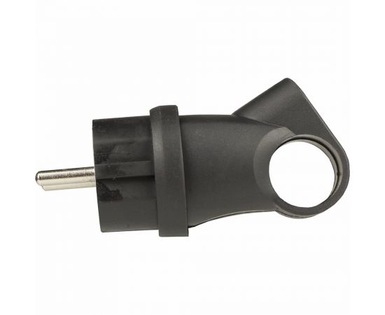 Влагозащищенная электрическая вилка Alfa с кольцом, с заземлением, каучуковая, IP44 20200011 – изображение 2