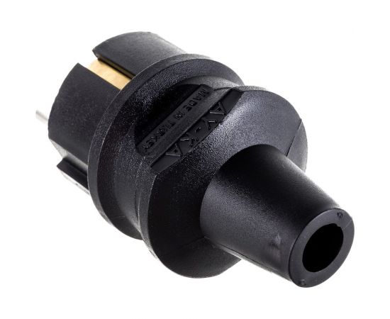 Прямая вилка AY-KA 16А 250В с заземлением, черный 7911500 – изображение 2