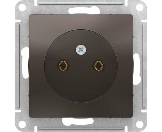 Механизм розетки Schneider Electric 1-м СП ATLAS DESIGN без заземления, 16А, мокко ATN000641 1240368 – изображение 2