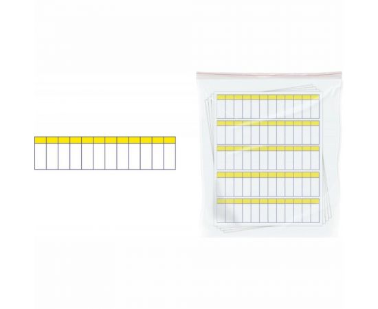 Наклейка маркировочная таблица 12 модулей REXANT 50x216 мм 5 шт 55-0010 – изображение 2