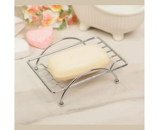 Мыльница Доляна прямоугольная, на ножках 647823 – изображение 2