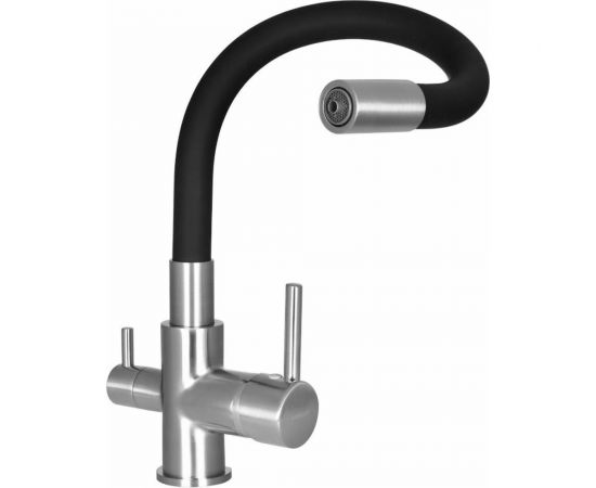 Смеситель для кухни WISENTс подводкой питьевой воды, черный W4255A-2 – изображение 2