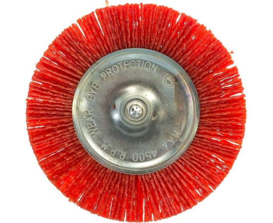 Корщетка-колесо (100 мм; нейлон) для дрелей FIT IT 38610 – изображение 2