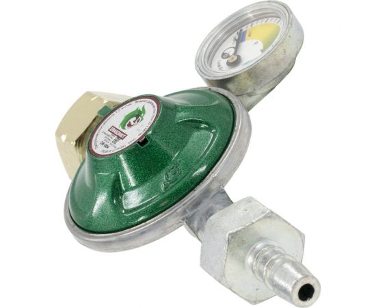 Регулятор давления газа с предохранительным клапаном, кнопкой и манометром DK-004 DRAGONKIT 00-00002765 – изображение 3