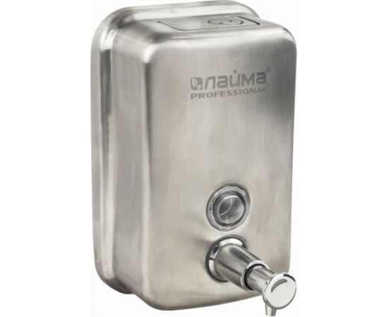Диспенсер для жидкого мыла ЛАЙМА PROFESSIONAL 0,5л, нержавеющая сталь, матовый 605396 – изображение 3