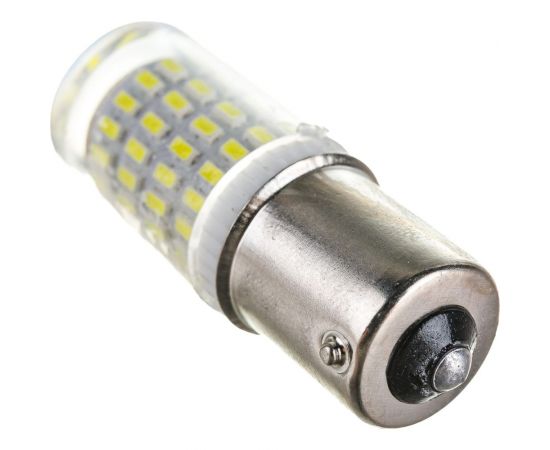 Автолампа SKYWAY диод S25 P21W 12V 80SMD BA15s 1-конт Белая задний ход, повороты S08201428 – изображение 3