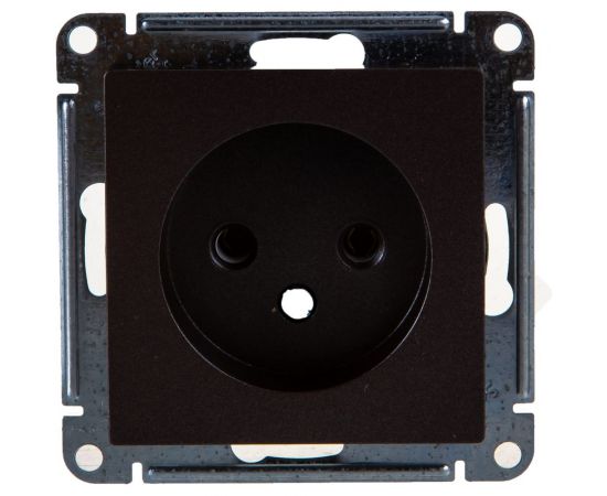 Механизм розетки Schneider Electric 1-м СП ATLAS DESIGN без заземления, 16А, мокко ATN000641 1240368 – изображение 3