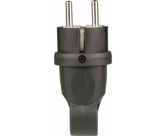 Влагозащищенная электрическая вилка Alfa с кольцом, с заземлением, каучуковая, IP44 20200011 – изображение 3