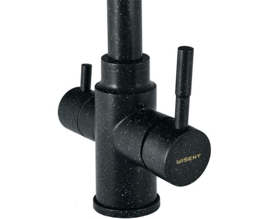 Смеситель для кухни WISENT с подводкой питьевой воды (черный) W4355-3-22 – изображение 3