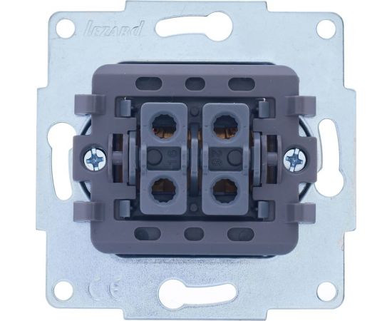 Двойной выключатель Lezard VESNA белый 742-0288-101 – изображение 4