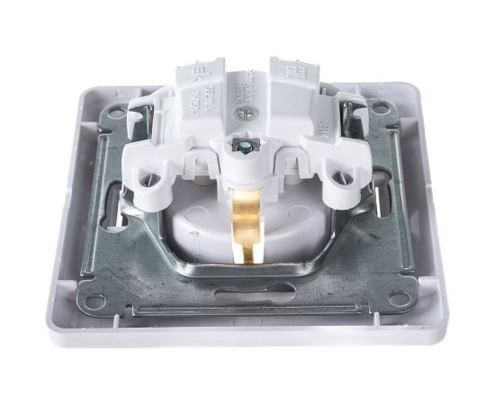 Одноместная розетка Schneider Electric СП Glossa 16А с заземлением, в сборе, белая GSL000142 – изображение 4