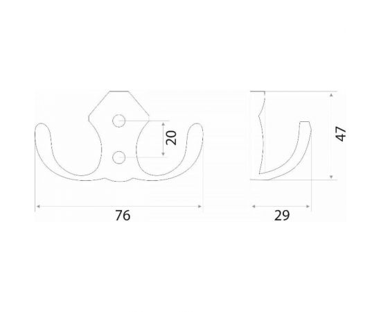Крючок Trodos 04.43.33 N08 бронза 302086 – изображение 4