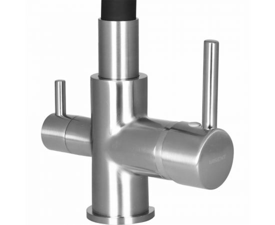 Смеситель для кухни WISENTс подводкой питьевой воды, черный W4255A-2 – изображение 4