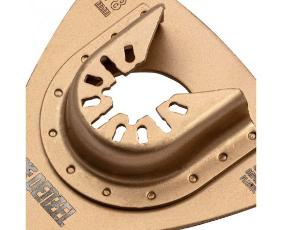 Насадка шлифовальная дельтовидная HM по плитке и дереву 78 мм для МФИ Denzel 782323 – изображение 4