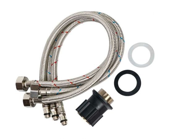 Смеситель для кухни WISENT с подводкой питьевой воды (черный) W4355-3-22 – изображение 4