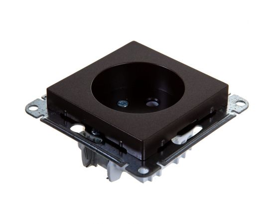 Механизм розетки Schneider Electric 1-м СП ATLAS DESIGN без заземления, 16А, мокко ATN000641 1240368 – изображение 4