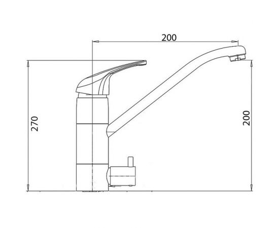 Смеситель для кухни WISENT с подводкой питьевой воды (сатин) W4298A – изображение 4