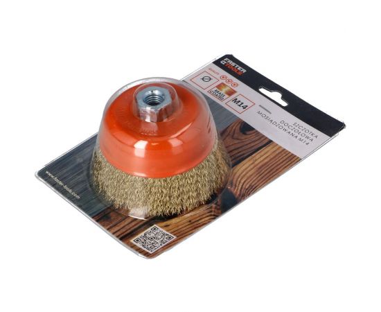 Щетка чашечная латунная 60х20 мм, M14 FASTER TOOLS 3511 – изображение 4