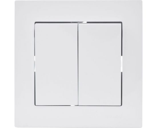 Двойной выключатель Lezard VESNA белый 742-0288-101 – изображение 5