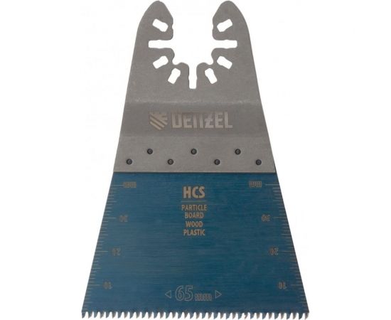 Насадка режущая прямая HCS по дереву, ламинату 65х1.8 мм, крупный зуб для МФИ Denzel 782313 – изображение 5