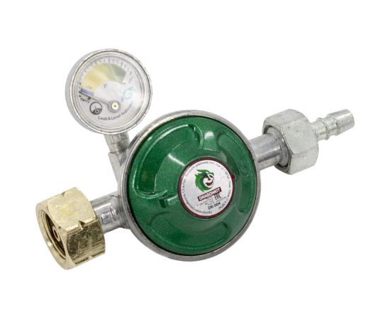 Регулятор давления газа с предохранительным клапаном, кнопкой и манометром DK-004 DRAGONKIT 00-00002765 – изображение 5