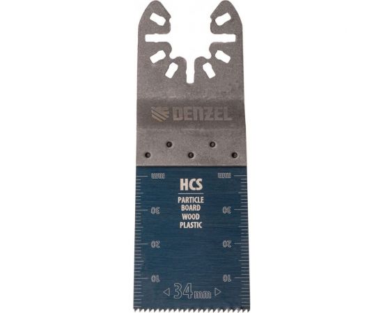 Насадка режущая пазовая прямая HCS по дереву 34х1.4 мм мелкий зуб для МФИ Denzel 782312 – изображение 5
