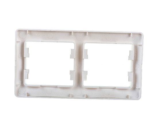 2-местная горизонтальная рамка Schneider Electric Glossa платина GSL001202 – изображение 5